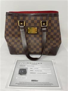 Vintage Louis Vuitton Damier Ebene Hampstead PM Handbag